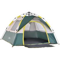 Tente de camping pop up 3 per 205x195x135cm Vert