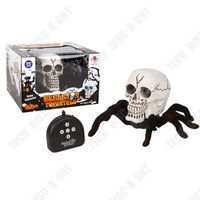 TD® Jouets Squelette Araignée Télécommande sans fil Électrique Squelette Créatif Noir Jouets effrayants Décoration d'Halloween