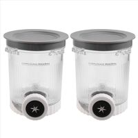 Lot De 2 Gobelets Compatibles Avec Pour Les Machines à Glace Et à Crème Glacée Molle Pour Ninja Swirl De La Série NC700, Sans BPA - Electroménager
