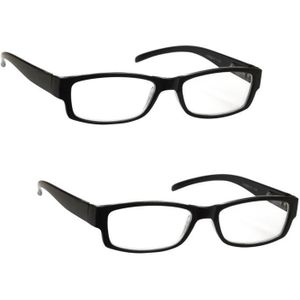 +1,5 dioptries noir en plastique Hama Paire de lunettes de lecture 