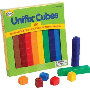 CUBE ÉVEIL Jouets d'activité et de développement DIDAX Unifix Cubes (100 count) - Mixte - Adulte