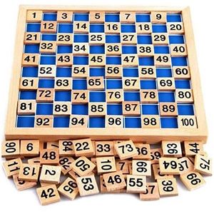 PUZZLE Puzzle mathématique 1-100 Montessori en bois - Hab
