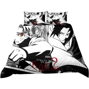 Today hc2 hello dessin nordik parure de lit 2 personnes et 2 taies d'oreiller, coton, blanc, 200x200 cm. Housse De Couette Manga Cdiscount