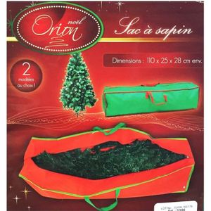 Sac de rangement pour sapin de Noël en matériau imperméable durable avec  fermeture éclair et poignées de transport (pour sapin de 2,6 m max.  démonté) : : Cuisine et Maison