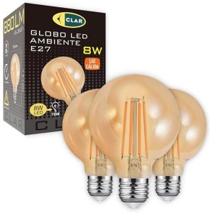 AMPOULE - LED Ampoule Globe Led E27, Ampoule À Filament Vintage 