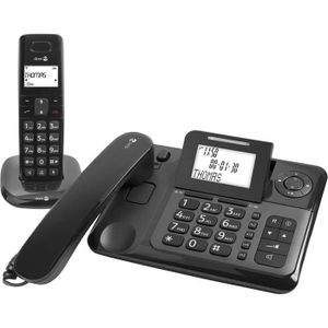 Téléphone fixe Comfort téléphone Filaire + téléphone DECT sans Fi