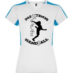 T-SHIRT MAILLOT DE SPORT Tee shirt femme handball PAS L'TEMPS J'AI HANDBALL