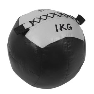MEDECINE BALL Pwshymi Wall Ball Poids 2.2lbs PU Cuir Souple Fitness Exercice Musculation