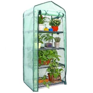 Tente de Serre pour Plantes /à la Maison de Niveau PE Mini abri de Fleurs de Jardin pour Serre /à 4 Niveaux Couverture Uniquement N//H Remplacement de Couverture de Serre