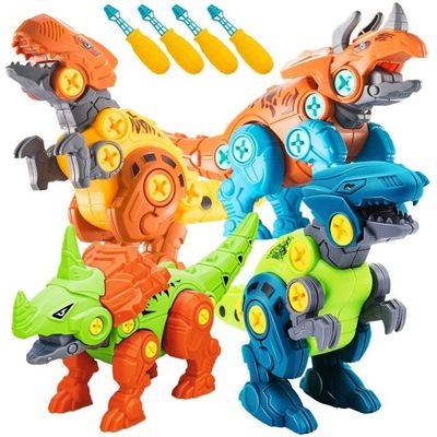 Sarsumir 6 Voitures Dinosaures à Rebondir – Jouets Voitures Préhistoriques Colorées Pour Enfants 3-6 Ans, Garçons Et Filles
