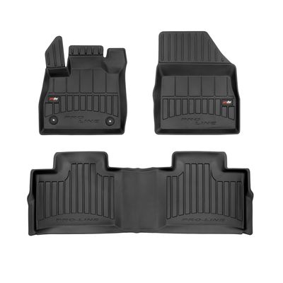 Tapis De Sol TPE Frogum Pro-Line Pour Fiat Punto EVO 2009-2012 - Lot De 4 - Noir