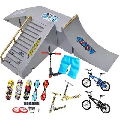 QINIFIFY Lot De 6 Finger Skateboards – Planches Miniatures 9,5x2,5 Cm, 20 Motifs Variés, En Plastique Et Alliage – Jouet De Doigt Pour Enfants, Cadeau De Fête