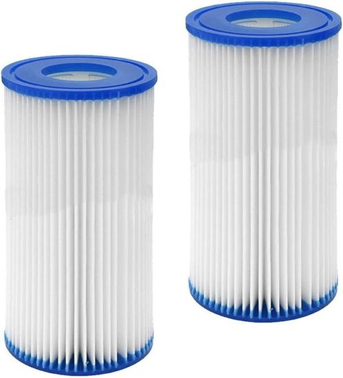 Lot De 2 Cartouches Filtrantes Type A Pour Piscine Intex – Compatible Pompes 28604, 28638, 28636, 56604, Etc.