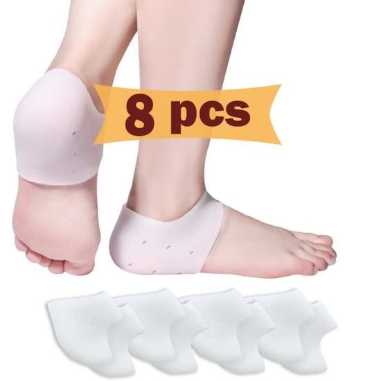 8 PCS Tasses de talon, Protege Talon Silicone, Coussin De