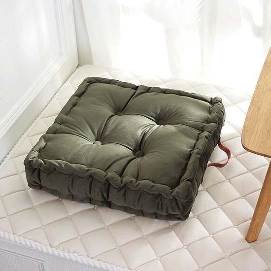 2 Coussin Rehausseur De Fauteuil - 48x48x12,7 Cm - Ferme En Coton PP - Pour Dos, Hanches, Genoux - Confort Et Soutien - 4