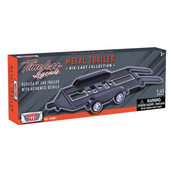 Remorque Porte-véhicules MOTORMAX – Échelle 1/18, Métal, Modèle MOM76009, Miniature