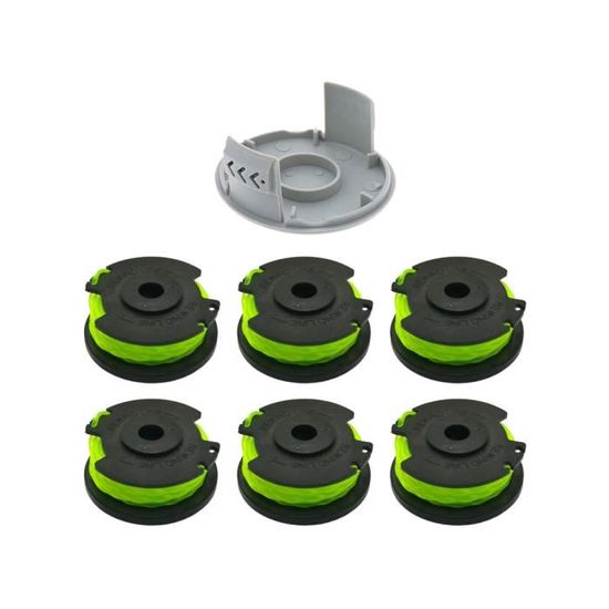 Cache-Bobine De Rechange Pour Débroussailleuses RLT - Lot De 6, ABS Résistant, Modèles 4027/4125/5027 Etc.