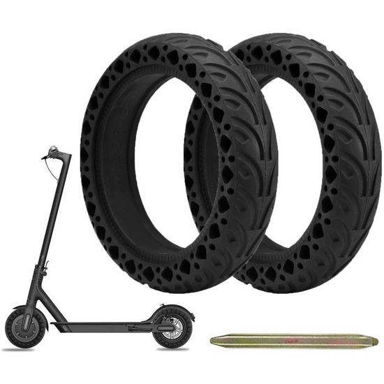 Pneu Plein Pour Xiaomi M365/M365 Pro – 8,5 Pouces, Anticrevaison, Avec Pied-de-biche En Aluminium