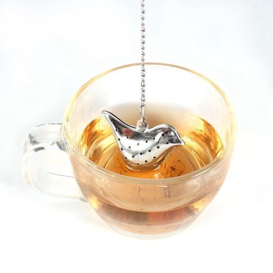 Infuseur à Thé En Silicone Forme Feuille - Résiste Jusqu'à 230°C, Lave-vaisselle, Pour Thé Et Café, Design Mignon, Vert