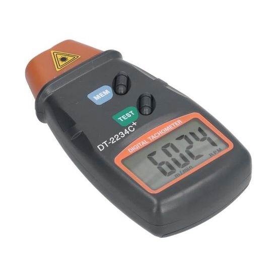 Tachymètre Numérique Sans Contact RZ853 - Mesure 2,5 à 99999 Tr/min, étiquettes Réfléchissantes, Pour Moteur, Ventilateur