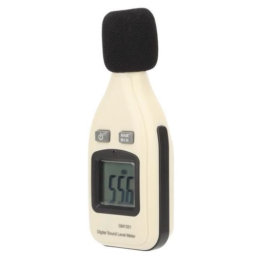 ALLmeter Sonomètre 35-135dB Décibelmètre Portable Avec écran LCD Rétroéclairé A Pondéré Pour La