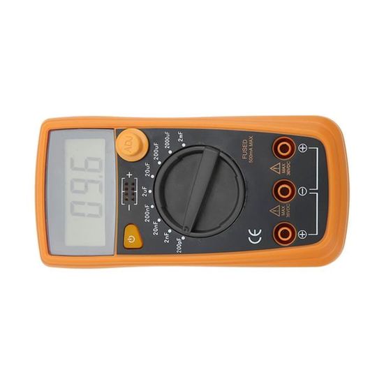 Multimètre Numérique Testeur De Condensateurs HoldPeak HP-36D - Mesure Capacité 200pF à 20mF - Neuf