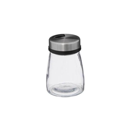 Viva Lot de 10 mini bocaux à confiture en verre avec couvercles Argenté