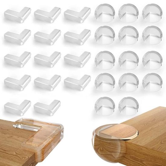 JAWSEU 8PCS Protege Coins De Table Bébé - Protection Angle Sécurité Silicone Anti-Chocs Pour Meubles