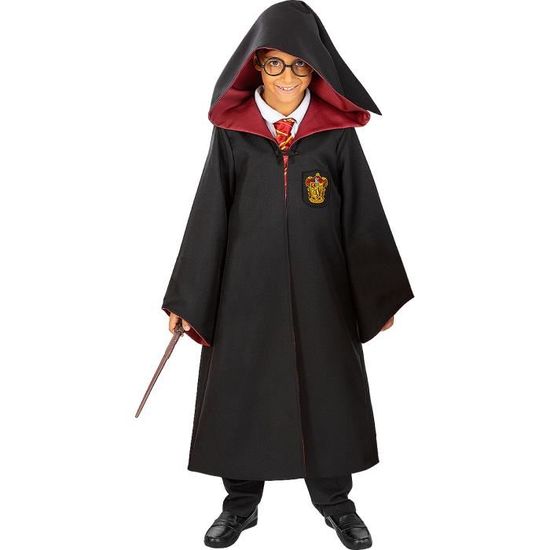 Grenouillère Harry Potter Avec Chapeau Gryffondor - Pyjama Bébé Garçon Ou Fille - 50% Coton