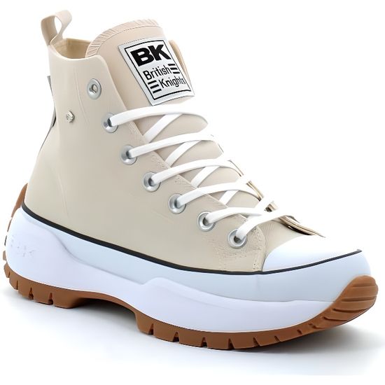 British Knights KAYA MID FLY - Sneakers hoog - white/red lips/crème