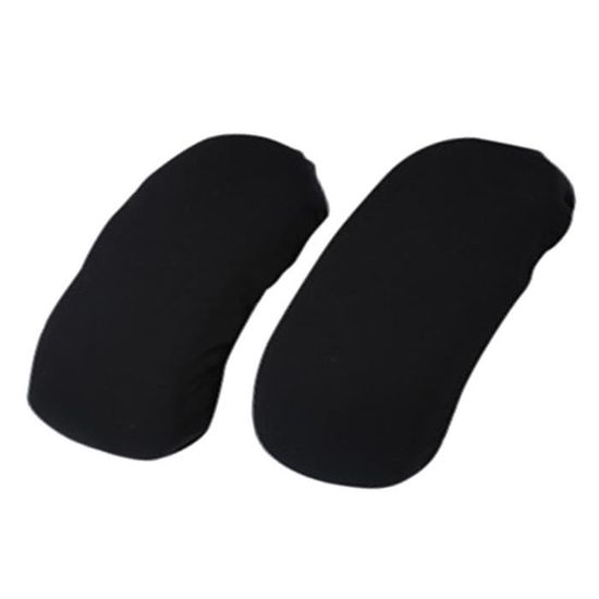 Housses Accoudoirs Chaise Bureau - 2 Pièces Élastiques Noir - Protection Anti-Usure, Lavable