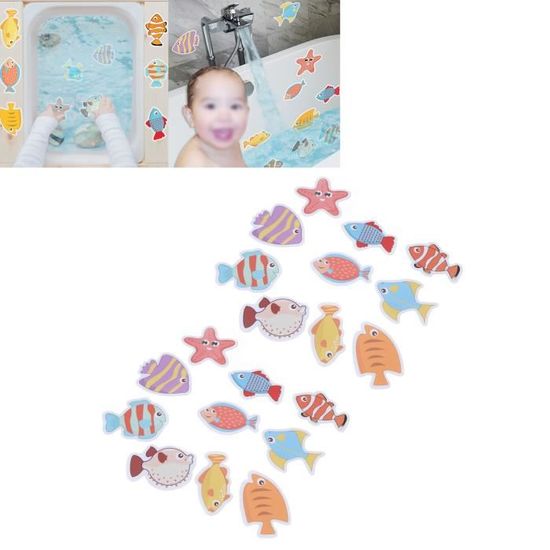 20 Pcs Autocollants Antidérapants Pour Salle De Bain Enfant Stickers