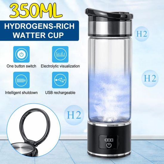 Bouteille Générateur D'eau Hydrogène – 420 Ml, Technologie SPE/PEM, Enrichie En 3 Min, Pour Sport Et Voyage