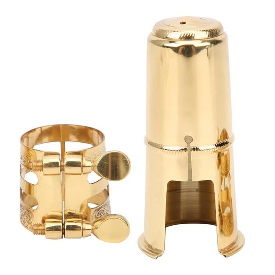 Ligature De Saxophone Ténor En Laiton - Vis Réglables - Compatible La Plupart Des Becs - Remplacement Standard