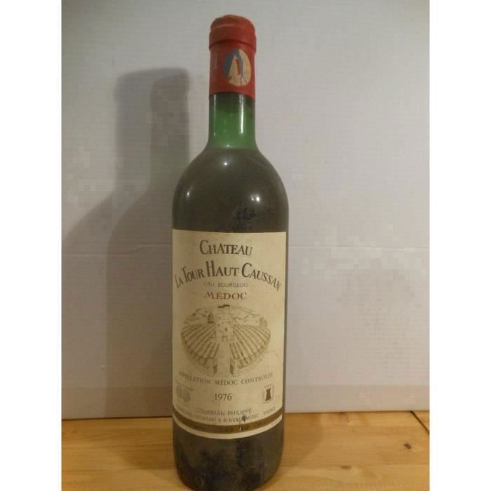 médoc château tour haut-caussan rouge 1976 - bordeaux france