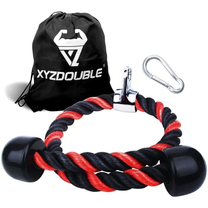 Corde Triceps des Sports Musculation des Triceps Nylon Poignées Antidérapantes de Dorsal, Biceps, Triceps, Gym ou Maison 39