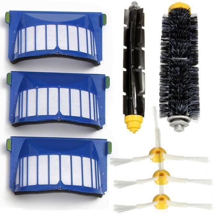 ME4459 Kit d'entretien Brosse à Poils Filtre pr iRobot Roomba série 600 620 630 650 680