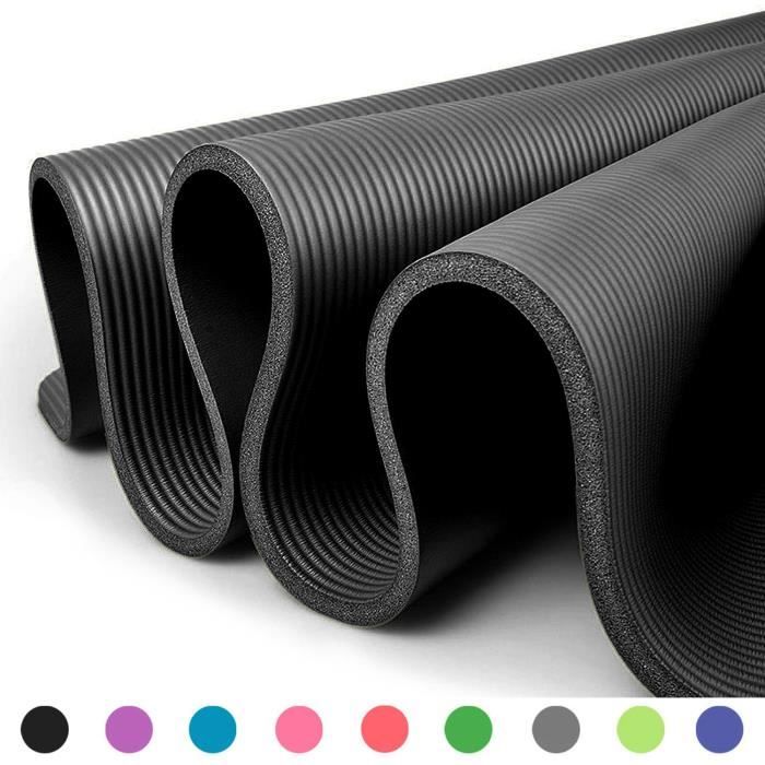 Glamexx24 Tapis de Fitness XXL Tapis de Yoga Tapis de Gymnastique Pilates Extra épais et Doux, idéal pour Le Pilates, la Gymnasti