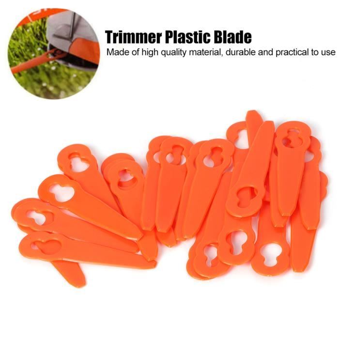 Lot de 24 Lames en Plastique de Rechange pour Stihl Polycut 2-2