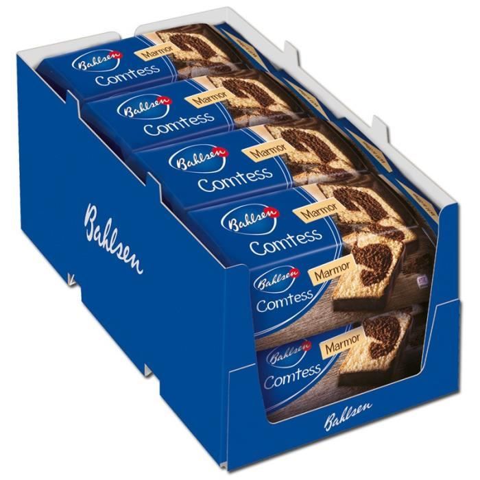 Bahlsen Comtess Marmor, gâteaux, gâteaux au chocolat, 8 pièces de 350 gr