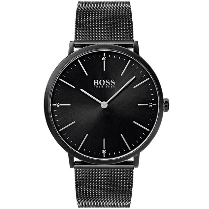 Montre BOSS HORIZON en Acier Noir
