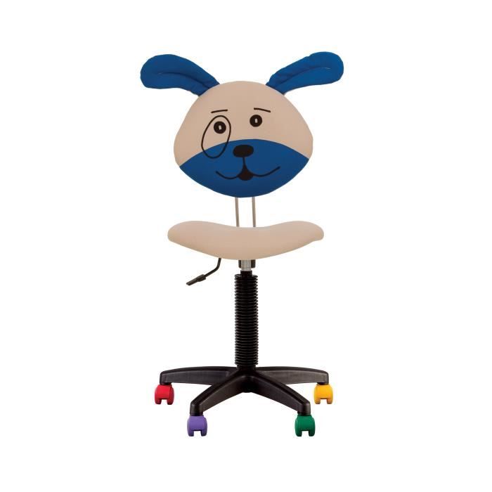 CHAISE JOUET CHIEN, FAUTEUIL DE BUREAU ENFANT. BEIGE. Rouge