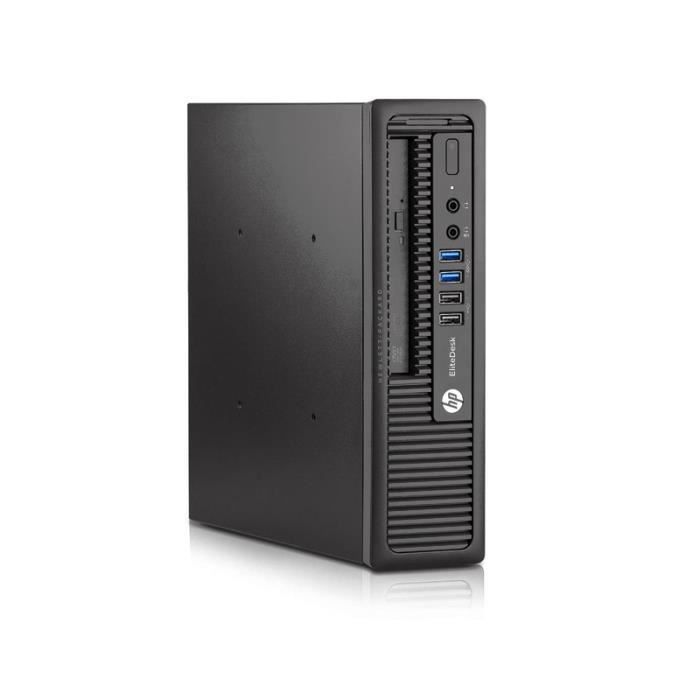 Unité Centrale Hp Ordinateur De Bureau Hp Elitedesk 800 G1 Usff - 8go - 1to Hdd Noir