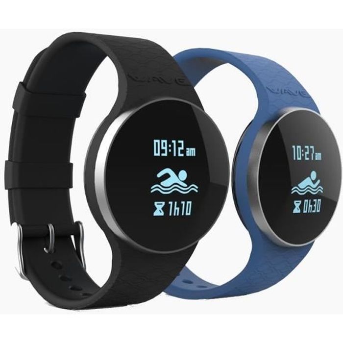 IHEALTH AM4 Bracelet connecté - Bluetooth 4.0 BLE - Waterproof 30m - Bleu/Noir