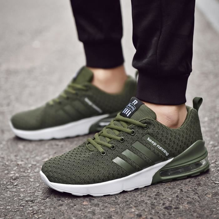 chaussures de sécurité Chaussures de course tissées pour hommes à grande taille et à coussin d'air élevé HDH90326561GN39_baet