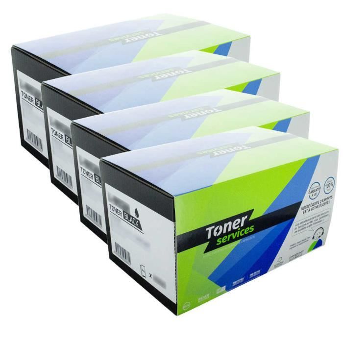 Equivalent Lexmark 802S Pack de 4 toners Noir et couleurs 1x2500+3x2000 1350 Noir Et Couleurs