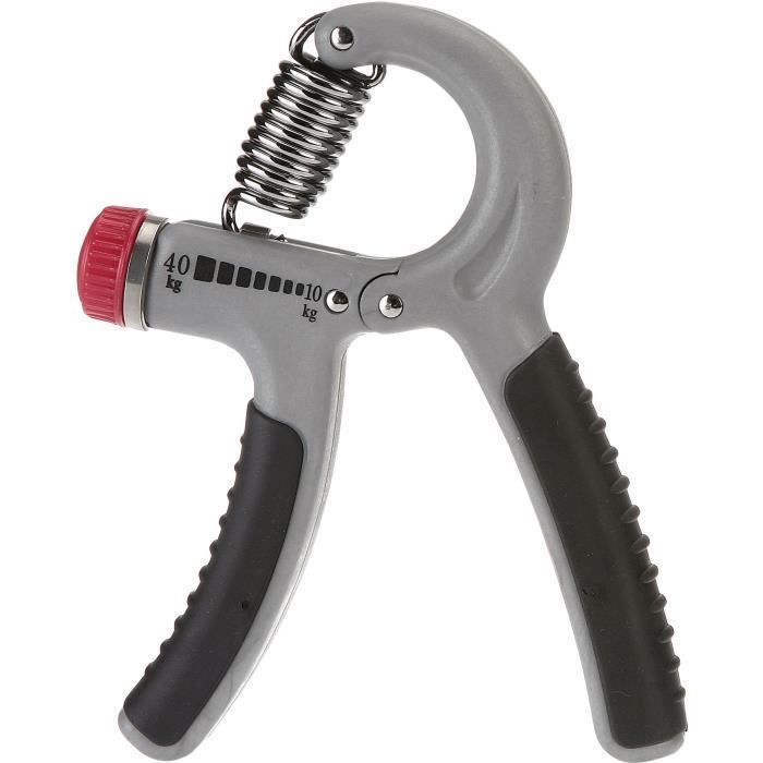 TUNTURI Haltère pour les doigts crispateur ajustable - résistance forte, gris