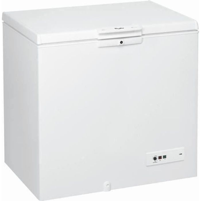 WHIRLPOOL WHM2511 Congélateur coffre - 251 L - Froid statique - A+ - L 101 x H 91,6 cm - Blanc