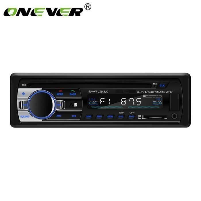 SP22464-Autoradio Bluetooth télécommande, Lecteur MP3, Prise en Charge de Carte TF USB Double auxiliaire, Radio FM stéréo Deux Por
