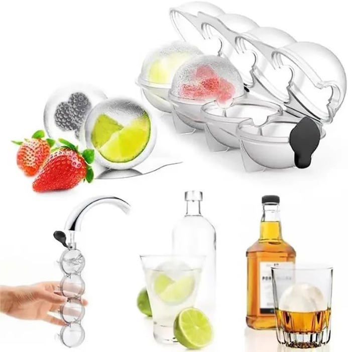 Seau Glacon Bac à Glaçons De 3 L Avec Couvercle Et Pince, Double Paroi Seau à Glaçons Isotherme